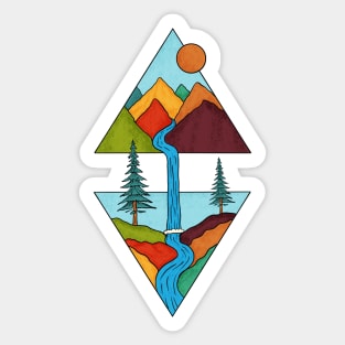 Nature River Sticker